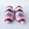 40 Euro size Handcrafted shoes for Women Ikat pure silk pointed mules