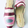 40 Euro size Handcrafted shoes for Women Ikat pure silk pointed mules - Image 4