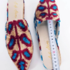 38 euro size Ikat pure silk pointed mules for Women Handcrafted shoes - Image 4