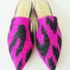 40 euro size Handcrafted shoes for Women Ikat Pure Silk Pointed Mule shoes