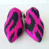 40 euro size Handcrafted shoes for Women Ikat Pure Silk Pointed Mule shoes - Image 4