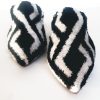 39 euro size Handcrafted Ikat Velvet Silk Shoes for Women Flat Mules