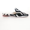 39 euro size Handcrafted Ikat Velvet Silk Shoes for Women Flat Mules - Image 5