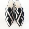 39 euro size Handcrafted Ikat Velvet Silk Shoes for Women Flat Mules - Image 7
